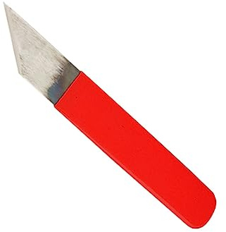 SHINEOFI Cortador De Cuero y Cortador Para Cuero Para Zapateros, Herramienta Ligera y Duradera De Acero, Diseño Biselado Afilado, Tamaño Compacto, Uso Profesional y Artesanal