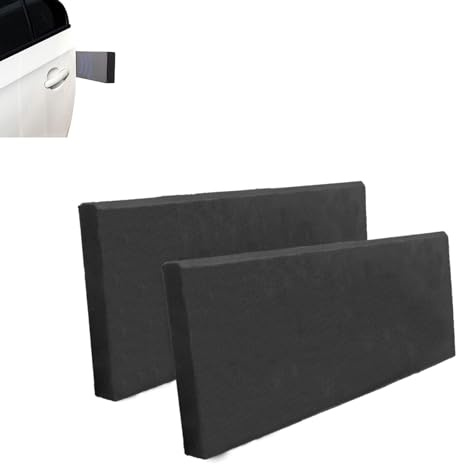 Premium Garagen-Wandschutz selbstklebend,2pcs Auto Türkantenschutz Wandschutz,Garagenwandschutz selbstklebend Türwandschutz,Garagentor Kantenschutz für Autotüren, Garagenwände und Parkplatz,Schwarz