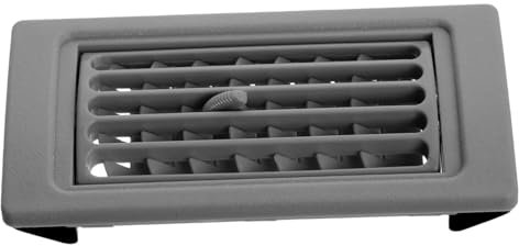 ULTECHNOVO Auto Klimaanlage Lüftungsabdeckung Luftschlitz Bodenregisterentlüftung Bodenventilator-booster Lüftungsverlängerung Für Unter Möbel Ac Etagenregister Bodenluftgitter Abs Grey