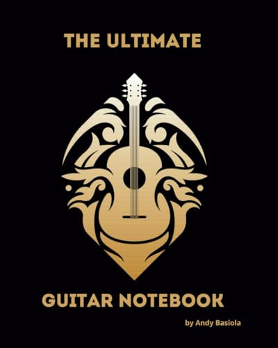 The Ultimate Guitar Notebook: The ultimate guide to keep track of your guitar practice - 160 pages, 52 weeks (including blank tabs, diagrams and basic chord shapes)
