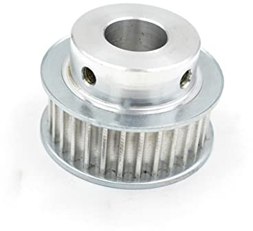 Zahnriemenscheibe 5M-40T Riemenscheibe, Innenbohrung 10/12/14/15/16/17/19/20 mm, Aluminium-Riemenscheibe, Schlitzbreite 16/21 mm, for Breite 15/20 mm 5M-Zahnriemen (Größe: Bohrung 16/ 5x2,3, Farbe: fo