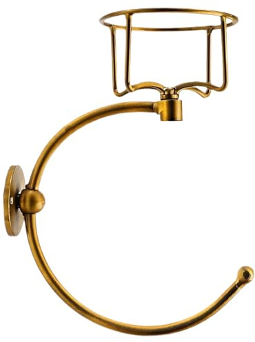 Soporte De Toalla De Pared Vintage con Soporte De Velas, De Toallas Y Candelabros, Estante para Toallas con Candelabro Vintage, Gancho De Toalla De Pared De Baño, De Toalla Rústica con U