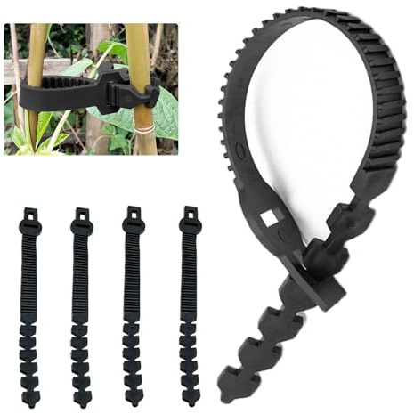 Vxcvzv Lot de 4 attaches robustes pour arbre, 40 cm, sangles de jardin réglables pour support de plantes, arbustes, arbres, jardinage en plein air
