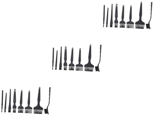 WRITWAA 3 Series Juego De Cepillos De Limpieza Cepillo para Limpieza De Dispositivos Electrónicos Kit De Limpieza De Huecos Cepillo para Limpieza De Teclado Cepillo 8 Piezas x 3