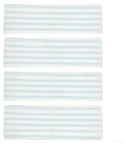 Lot de 4 housses de balai à franges souples et lavables pour nettoyage de sol et fenêtres de qualité professionnelle