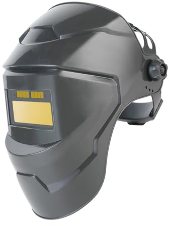 MagiDeal Welding Helmet Face Cover 180 Degree Flip Supplies Professional Comfortable Lightweight Welder Hood Protector, Gold