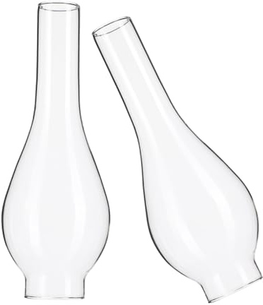 Gatuida 2stücke Petroleumlampe Öllampe Glaszylinder Ersatz Lampenschirm Für Öllampen Kleine Lampenabdeckung Für Petroleumlampe Glasschirm Durchsichtige Öllampenabdeckung
