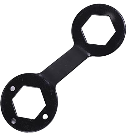 Jelquix Chiave Inglese per Rondella Pratica Chiave Inglese a Doppia estremità da 5 Mm in Acciaio Legato Al Cromo Vanadio per lo Smontaggio della Lavatrice (BLACK)
