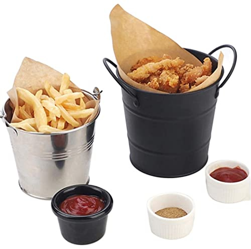 Cestino per patatine fritte con filtro per alimenti, secchio per snack, patatine fritte, contenitore da tavola, setaccio da cucina (9)