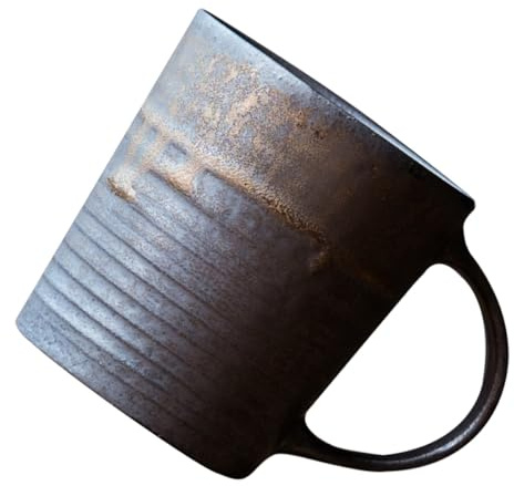 ABOOFAN Tasse à Café en Céramique Vintage 250 Ml Poignée Ergonomique, Mug Rétro pour Bureau et Maison, Gobelet à Boisson Chaud Polyvalent Adapté Thé, Lait et Eau