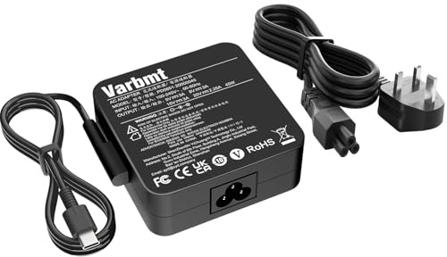 Varbmt 45W USB C Laptop Charger replacement for HP, Lenovo, Dell, Acer, Asus, Samsung, Google, Huawei, Xiaomi Laptop Charger, for HP Chromebook/Spectre X360 Elite X2 Fast Charging TYPE-C Power Adapter