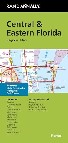 Rand McNally Folded Map: Central & Eastern Florida Regional Map