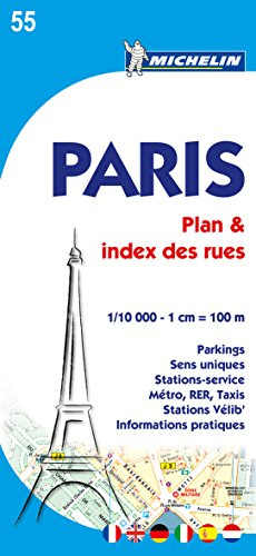 Michelin Paris Plan & index des rues: Stadtplan 1:10.000 (MICHELIN Stadtpläne, Band 55)