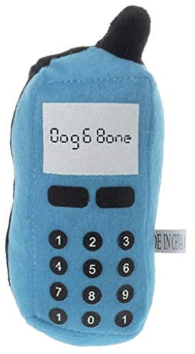 Sitrda (1 pc) Practice Teeth Training Phone Shaped Chew Squeaky Pets Dogs Cat Chew Plush Toys - Color Random