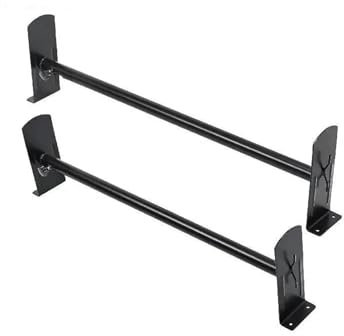 SXXJVES galerie de Toit Support D'échelle De Toit pour Van Savana 2 Ou 3 Barres en Acier Allié Capacité De 500 À 750 LB Gouttière De Toit Support D'échelle De Van Porte Bagage Voiture(2 pcs)