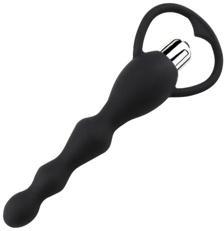 GKLWEJ Vibratore Anale, 17cm Vibratore Anale Uomo di Silicone, Dildo Anale, Vibratori Anali, Palline Anali, Didol Vibrante Donna, Massaggiatore Prostatico, Giocattoli Sessuali per Uomo Donne Coppie