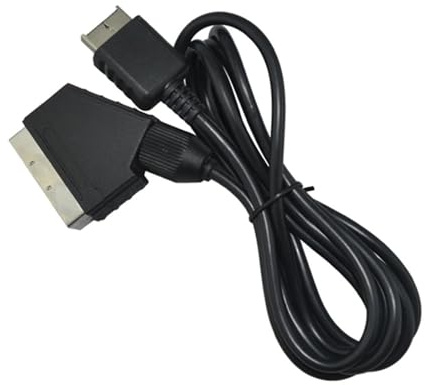 Scart-kabel, for SONY, for PlayStation2, for PlayStation3, for PS2, for PS3, 1,8 m, Tillbehör for allmänna spelkonsoler
