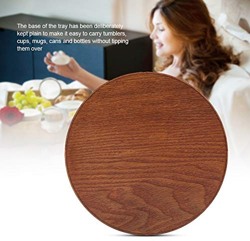 Generic de Madera Duradera para Servir de Madera para Servidor de Alimentos de té, Elegante de Bebida de Agua para Decoración del Hogar, Comedor de Cocina, Desayuno por Servicio (21 * 21cm)