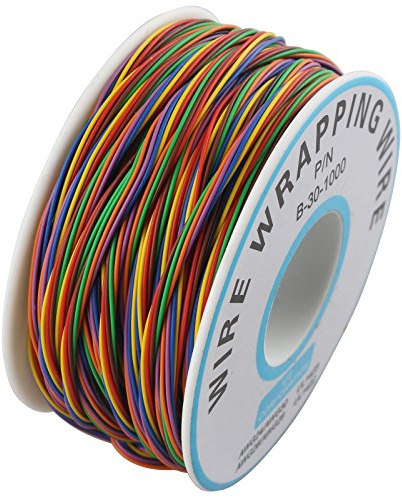 HALJIA P/N B-30–1000 PCB Jumper Draht 8 Farben Isolierung Test Geschenkpapier Kabel 15 m