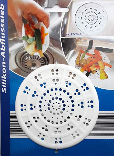 Tamis d'évacuation en silicone avec passoire Ø 118 mm