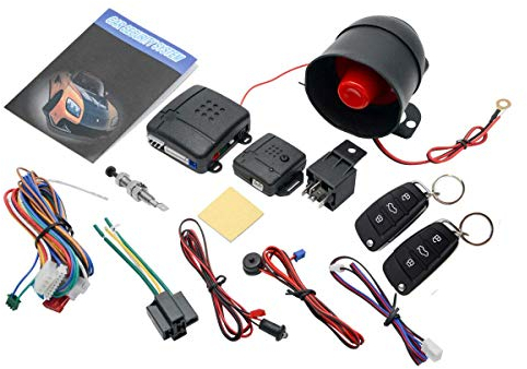 Kit di chiusura centralizzata universale per auto, stile 18, con sensore di scossa + scatola di controllo + 2 telecomandi di ricambio per serratura centralizzata dell'auto