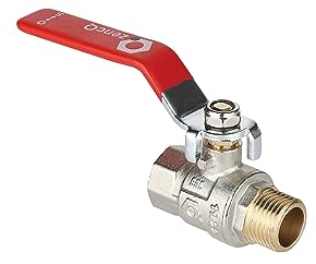 zencQ Valvola a Sfera 1/2 Pollici MF Maniglia a Leva - PN40 bar Rubinetto a Sfera Ottone Con Leva per uso industriale, barili di acqua piovana con filettatura interna e filettatura esterna (1/2 '')