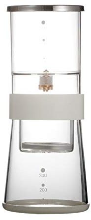 Cafetera de goteo en frío Cafetera de goteo en hielo Cafetera de goteo en frío portátil para el hogar Tipo de goteo en frío Cafetera de 300 ml Filtro doble Fácil de usar (Color : Clear, Size : 300ML)