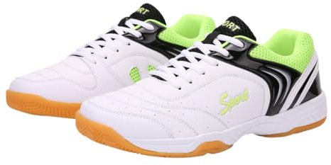 Yummsion Zapatos De Squash De BáDminton,Zapatos De BáDminton para Hombre Y Mujer,Zapatillas Tenis Mesa Antideslizantes,Transpirable Y Refrescante,Ligero Y Flexible,para Una Variedad De Ocasiones