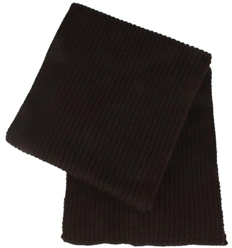 Breiter Schal Herren Strickschal aus Wolle Merino 20 cm x 180 cm (BxL)