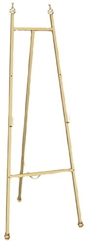 Tragbare, faltbare Staffelei für Poster, 120 cm hoch, Metall-Staffelei für Studio, Garten und Hotel, Weiß/Schwarz