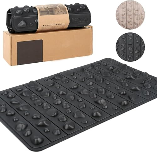 Hochelastische Fuß-Akupressurmatte, faltbare Partikel-Fußmassage-Matte, Fußdruck-Punkt-Pad, Fußmassage-Pad zur Linderung von Fußschmerzen, Linderung von Fasziitis