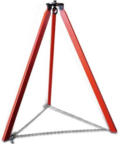 Lifting Hoist Bracket Load-Bearing Tripod Portable Lift 1t-3t Support Frame - Manual/Electric Crane - 500kg Capacity - Adjustable Length 1.8-3.2m