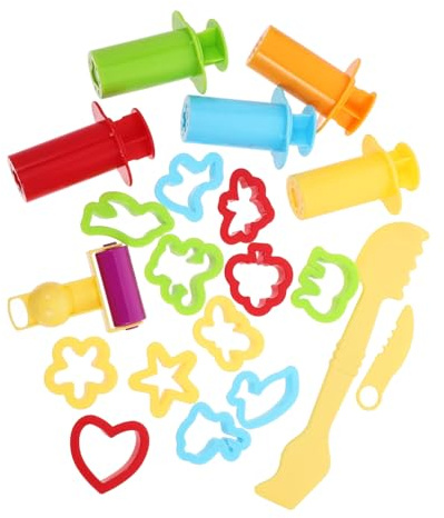 BESPORTBLE Tonmodellierwerkzeug Satz Für Kinder Bunte Selbstgemacht Tonformen Aus Stabilem Material Modellierbares Werkzeug Für Feinmotorikförderung in Vorschule Und Kindergarten