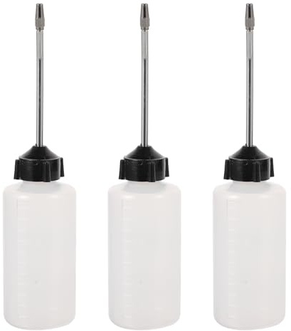 GETAJGHSD 3pcs Plastic Sewing Machine Oil Bottles with Long Mouth and Cap, Flexible and Easy to Use Oil Can for Refueling Sewing Machines and Clothes Irons