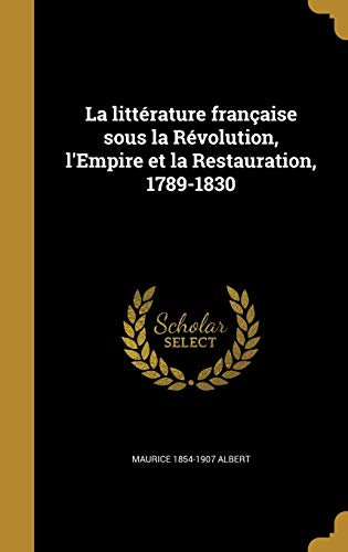 FRE-LITTERATURE FRANCAISE SOUS