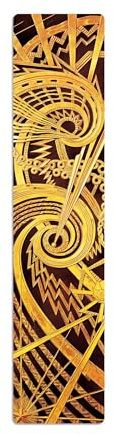 The Chanin Spiral (New York Deco) Bookmark: Double sided Bookmark, textured, rounded edges