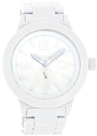 Oozoo Unisex Armbanduhr Vintage Series Analog Metall weiß UOC4115A Analoguhr