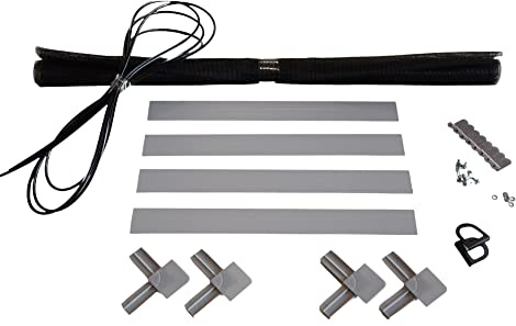 Fliegengitter- Fenster- Mücken- Insektenschutz- Alu- Weiss optimal für Rolläden (100cm x 120cm, +13mm Einhängewinkel)