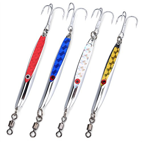 Angeln Spoons Sinkende Metallköder Metall Angelköder Ködelrute Sinking Metall Löffel Pailletten Köder Metall Bass Harter Löffel Köder Jig Lure Künstliche Haken Lockt Angelgerät Köder