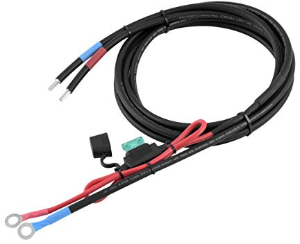 enjoysolar - Cavo batteria 6 mm², regolatore di carica solare e batteria con fusibile con occhielli M8 (30 A 6 mm² M8)