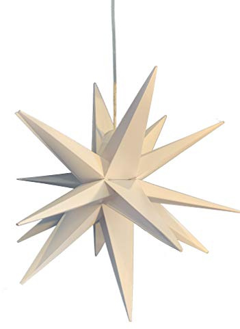 LED Weihnachtsstern 3D Ø 25 cm 18 Zacken, Weiß
