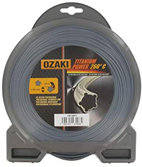 Ozaki - Fil Nylon TITANIUM POWER - Ø 2,4mm - L 97m - Fil Haute Performance - Profil Pentagonal - Coupe Nette Et Précise - Efficace Sur Tous Types De Terrains