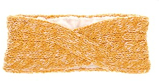 Sterntaler Baby Mädchen Stirnband Baby Melange Winter-Stirnband - Baby Stirnband - gefüttert mit Microfleece - mittelgelb, 49