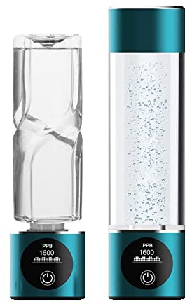 Goshyda Wasserstoff-Wasserflaschen-Generator, 280 Ml Tragbare Wasserstoff-Erich-Wasser-Ionisator-Maschine, 1800 MAh USB-wiederaufladbarer Wasserstoffreicher Wasserbecher für Reisen zu Hause