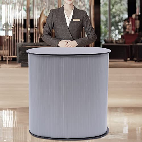WSIKGHU Faltbare Ladeneinrichtung Rezeption Ladentheke Ladentresen Empfangstheke Empfangstresen Bürotresen Büromöbel Rezeption Messestand Verkaufstisch Verkaufstheke Kassentisch 40×90×90CM