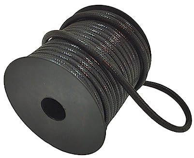 Geflochtene Schnur gewachst - Schwarze Kordel - Makramee Shamballa - Garnseil für Armbänder, Halsketten und Schmuck - Ideal für Bastelarbeiten, Polyesterschnur, (3,5, Polyester, schwarz, 15 Meter)
