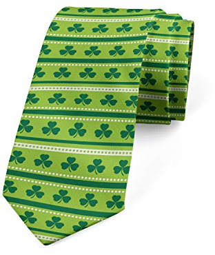 FJAUOQ Corbata moderna multicolor para hombre, Verde lima, verde oscuro, Taille unique