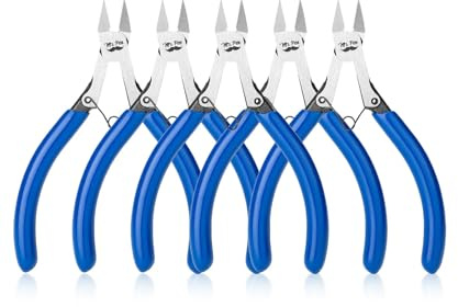 Mr. Pen 5 Inch 5 Pack Wire Cutters - Diagonal, Flush, Side, Nippers, Cutting Pliers