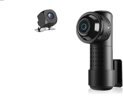 Dash CAM Coche Dash CAM 4K WiFi Mini Cámara Coche 360 ​​° Vigilancia Dvr para Coche Dashcam 24h Monitor Estacionamiento Kamera Dvrs Duales Delanteros Y Traseros Dashcam (Color : Style2, Size : 128G