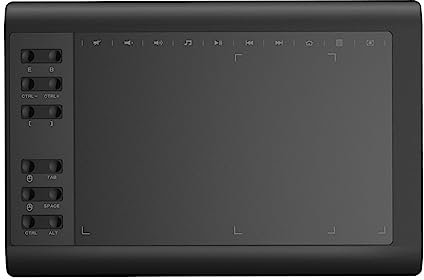 Tablette numérique de 10 x 6 pouces pour dessin, stylet numérique, tablette, téléphone, tablette pour téléphone et ordinateur tablette numérique pour dessiner et jouer